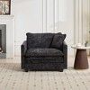 GDFStudio Victor Modern Chenille Upholstered Single Seater Sofa with Cushion - 2 of 4