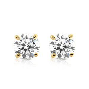 Pompeii3 1/5ct Diamond Studs 14K Yellow Gold - 1 of 4