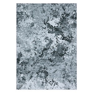 Bohemian Abstract Area Rugs Washable Non-Slip Backing Modern Soft Decor Rug Carpet Low Pile Durable Floor Mat Home Living Room - 1 of 4