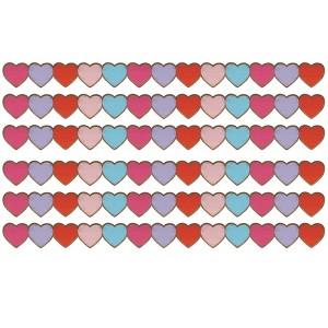 Teacher Created Resources® Home Sweet Classroom Hearts Die-Cut Border Trim, 35 Feet Per Pack, 6 Packs - 1 of 3