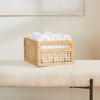 mDesign Natural Cane Kitchen Organizer Storage Bin with Handles - 2 of 4