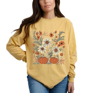 Simply Sage Market Fall Elements Garment Dyed Long Sleeve - 1 of 4