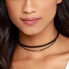 Black Necklaces for Women, Adjustable Layered Velvet Leather Lace Collar Necklace - 4 of 4