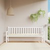 vidaXL Garden Bench Cushion Cream White Oxford Fabric (100% Polyester) - 2 of 4