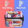 OPUX Double Decker Lunch Box Men Women, Insulated Leakproof Cooler Bag Adult Work, Dual Compartment Pail Tote Boys Girls Kids - 2 of 4