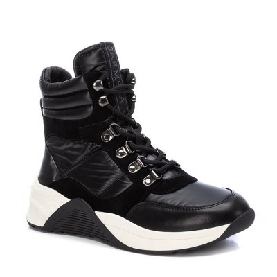 Женские кроссовки Carmela Women's Casual Sneaker Booties 160293 Leather - Black, 6 — фото 2