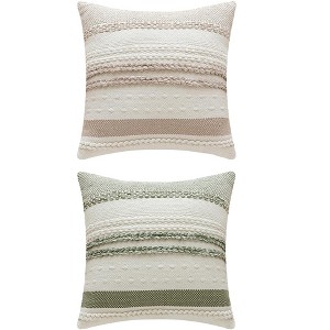 REGALWOVEN 2 Pcs Striped Decorative Throw Pillow Covers for Couch Bed Sofa Home Decor - 1 of 4