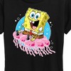 Women's - SpongeBob SquarePants - Spongebob And Jellyfish Short Sleeve Graphic T-Shirt - 2 of 4