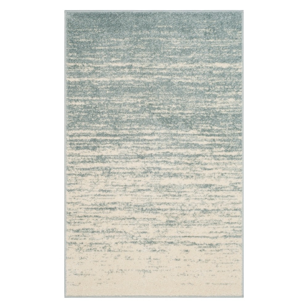 3'x5' Ombre Design Accent Rug Slate/Cream - Safavieh