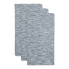 Design Imports Teal Green/Off-White Tonal Recycled Cotton Waffle Dishtowel Set/3 - 3 of 4