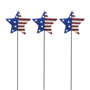 Alpine USA Star Red, White, Blue Metal 24 in. H Outdoor Garden Stake - Case of 18 - 1 of 1
