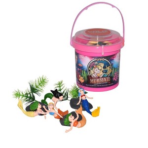 Wild Republic Bucket Mini Mermaid Figurines, 12 Pieces - 1 of 1