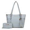 MKF Collection Gloria Vegan Leather Women’s Tote Bag with Wallet Set by Mia K - 2 of 4