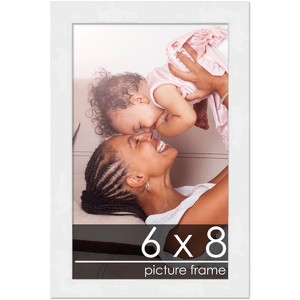 PosterPalooza | 6x8 Wood Frame with UV Acrylic, 6 Finishes: Black, White, Bronze, Silver, Wood, Mahogany - 1 of 4