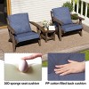 Pellebant Patio Chair Cushions Waterproof for Outdoor Furniture with Removable Cover Deep Seat & Back Cushion - 3 of 4