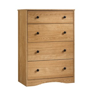 GlasFlength Decorative Storage Cabinets Drawer Chest Practical Simple Design Saves Space Effectively Fits Bedroom Office, Brown, 47.01"*19.45"*30.12" - 1 of 4