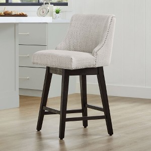 Spruce&Spring Counter Height Swivel Barstool Set of 2 - 1 of 4