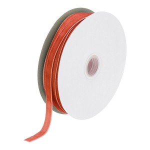 Unique Bargains Soft Single Face Spool Silky Velvet Ribbon for Gift Wrapping - 1 of 3