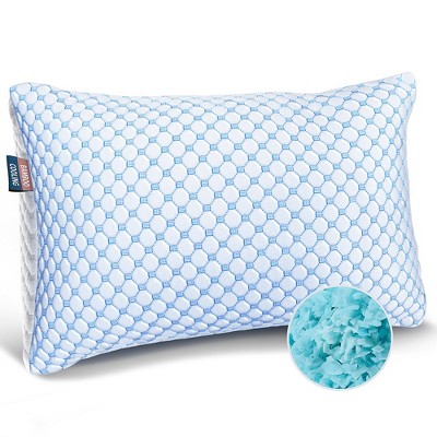 Nestl Colling Pillow, Adjustable Shredded Memory Foam Gel Infused  Cooling Pillow