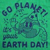 Womens Funny T Shirts Go Planet Its Your Earth Day Sarcastic Graphic Tee For Ladies - Crazy Dog Women's T Shirt - 2 of 4