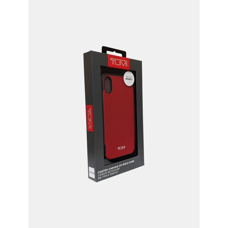 TUMI Coated Canvas Co-Mold Case for Apple iPhone X/Xs - Red, 1 of 5