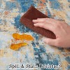 coucheta Washable Area Rug, Multi-size Abstract Soft Non-Shedding Low Pile Rubber Backed Non Slip Carpet, for Living Room, Bedroom, Dining Room - 4 of 4
