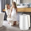 Costway Towel Warmer Bucket  Bathroom 21L Towel Heater with Flip-top Lid & Auto Shut Off Grey/White - 2 of 4