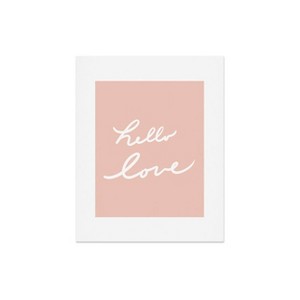 16"x20" Lisa Argyropoulos Hello Love Warm Blush Art Print Unframed Wall Poster Pink - Deny Designs - 1 of 4