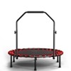 Okak 40in Foldable Trampoline with Adjustable Handle, Low Noise Indoor Trampoline with 6 Durable Legs, Mini Trampoline for Small Space, Black - 3 of 4
