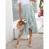 Clearlove Women's High Waist Lrregular Skirts Ruffled Tiered Casual A Line Swing Boho Skirts for Women - 2 of 4