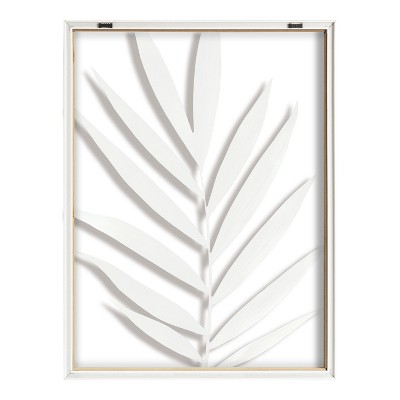 Blake Botanical Natural Framed Glass Wall Art, 18x24