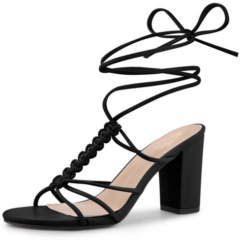 Target black hot sale heel sandals