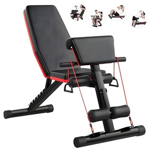 Musment Adjustable Weight Bench, 7 Positions Foldable Workout Olympic Bench Press - 1 of 4
