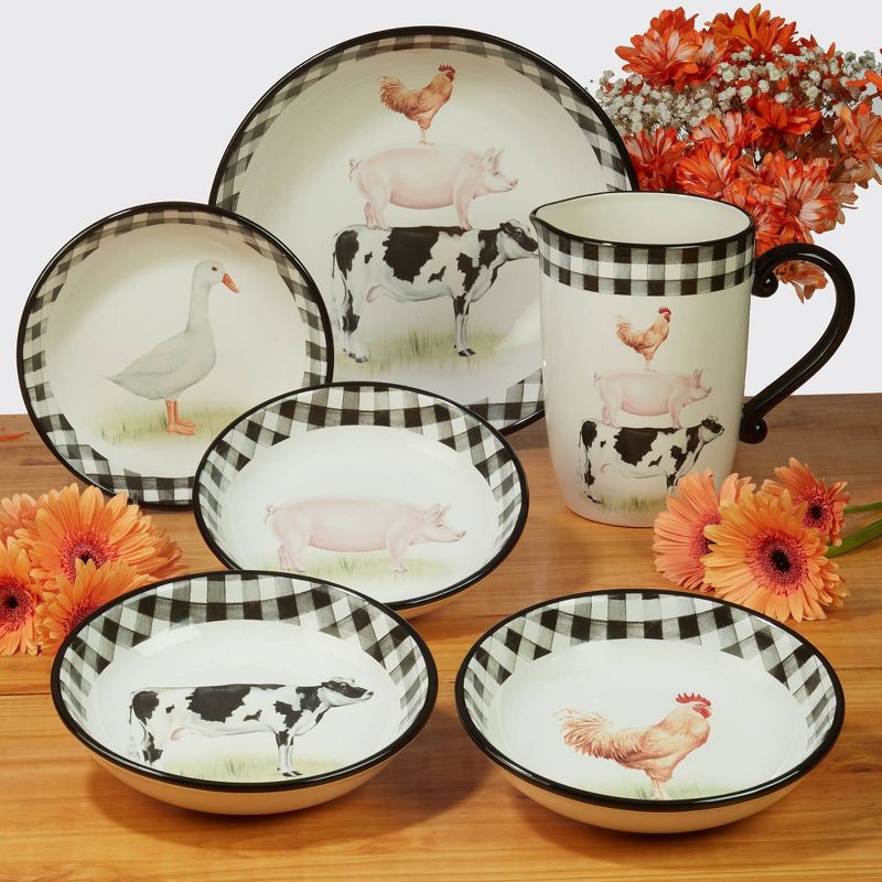 Set of 4 On the Farm Soup Bowls - Certified International, 3 of 8