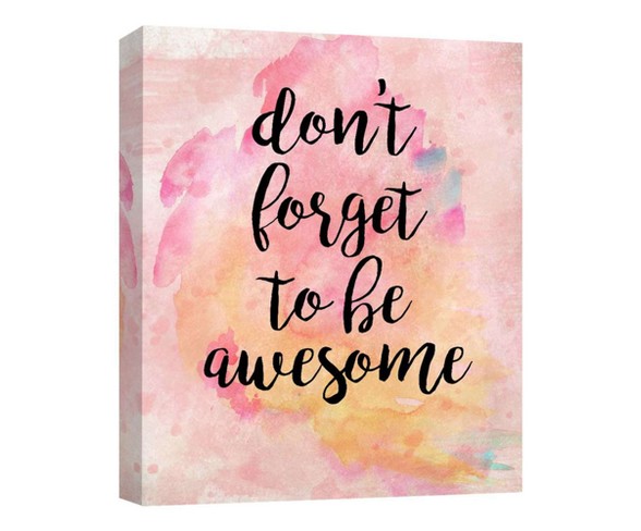 Don't Forget Decorative Canvas Wall Art 11"x14" - PTM Images