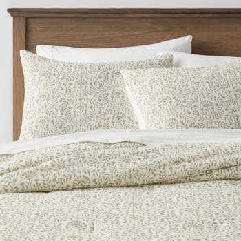 3pc King Bramble 100% Cotton Comforter Floral Beige - Laura Ashley