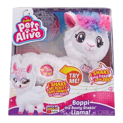 Sing & Dance White Llama w Heart Pink Stuffed Animal New No Tag Wiggles Butt 
