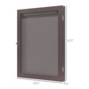 SEVOBAL Wall Art Deluxe Sports Memorabilia Frame Stylish Acrylic Shadow Box Non-Damaging Installation for Rooms, Brown, 23.5"*2.5"*31.5" - 4 of 4