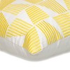 Parkland Collection,Geometric Geometric Yellow Square 18" X 18" Pillow - 4 of 4