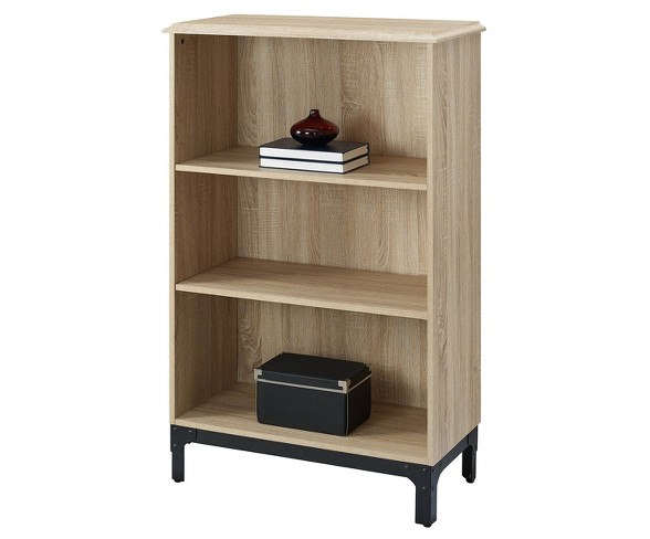 48" Toledo 3 Shelf Bookcase - White Oak - Whalen