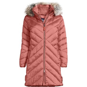 Lands' End Women's Insulated Cozy Fleece Lined Primaloft Coat - 1 of 4