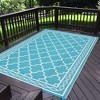 Outdoor Rug Carpet Waterproof, 8'x10' Reversible Patio Rug, Plastic Straw Area Rug Mat, Outside Deck Area Carpet, Large Floor Mat for Backyard - 4 of 4
