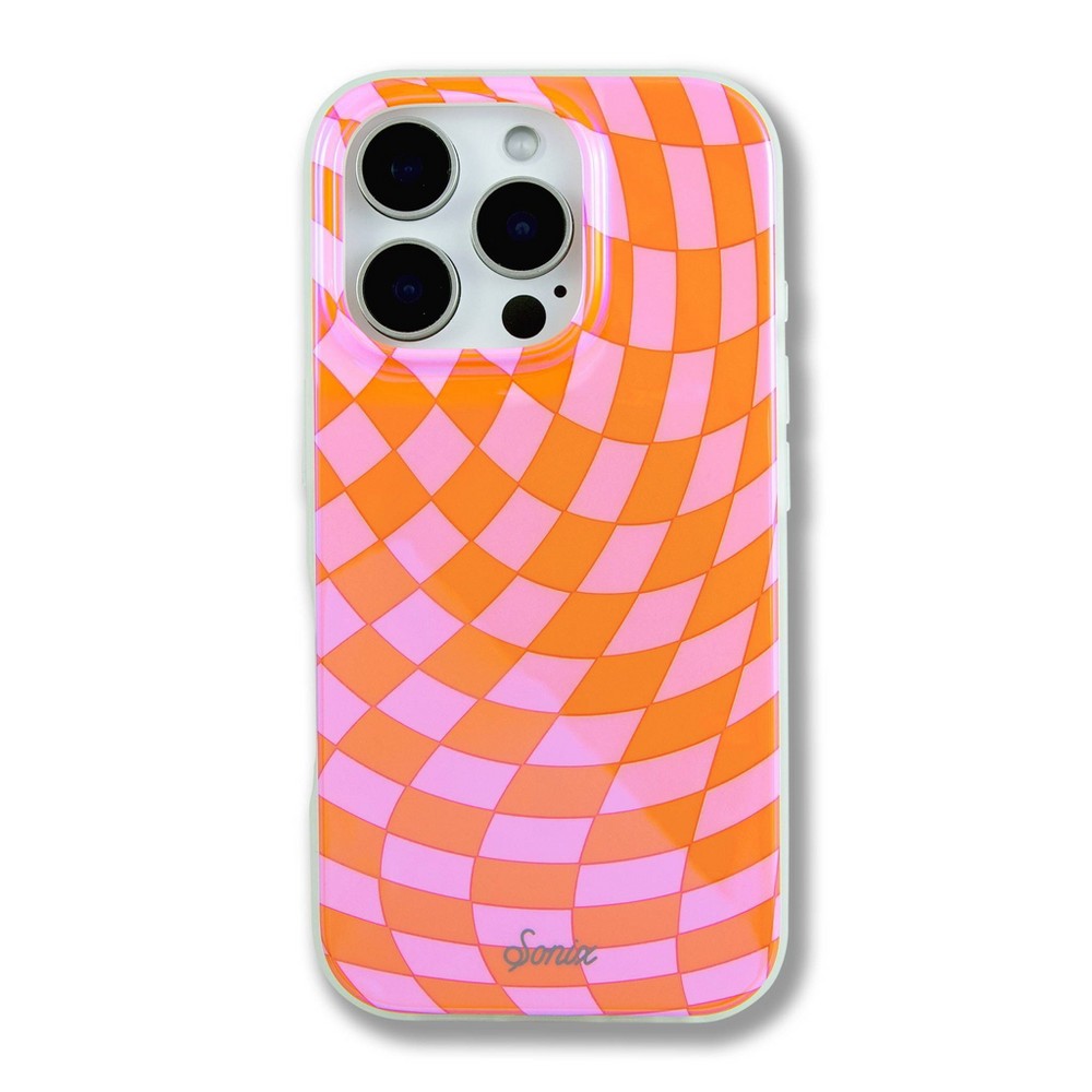 Sonix Apple iPhone 16 Pro Case with MagSafe- Checkmate Pink/Orange