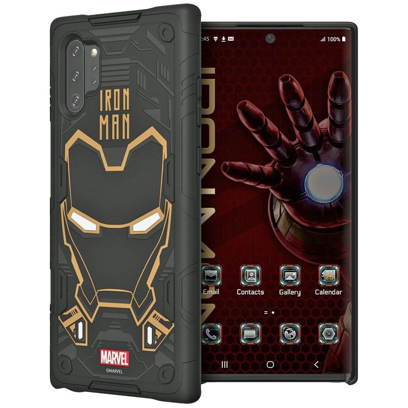 Samsung Galaxy Friends Iron Man Smart Cover for Galaxy Note10 Plus/Note10 Plus 5G - Black/Gold, 5 of 7