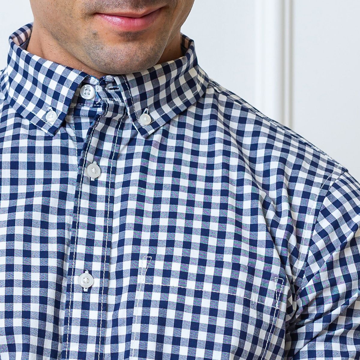 Hope & Henry Mens' Long Sleeve Stretch Poplin Button Down Shirt - thumbnail 8
