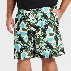Men's 7'' Swim Trunks with Boxer Brief Liner - Goodfellow & Co™ - 1 of 3