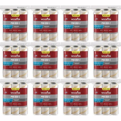 Wooster Genuine 9" Pro/Doo-Z 3/8" Nap 12 Sets Of 6-Pack Roller Cover # RR727-9-12PK