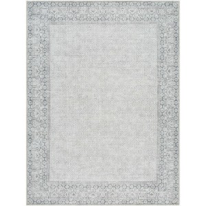 Hauteloom Rainier Cottage Border Gray Washable Rug | Our PNW Home X Livabliss - 1 of 4