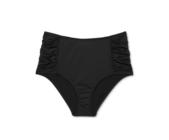 Cleanwater Women's High Waist Bikini Bottom - Black 20W