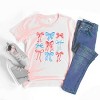 The Juniper Shop Patriotic Bows Stacked Coquette Youth Short Sleeve Tee - 3 of 4